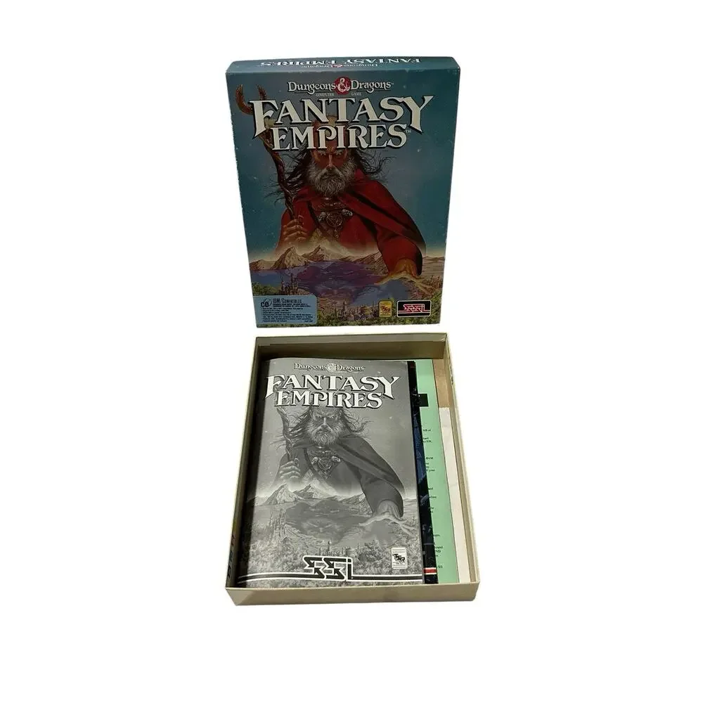 Dungeons And Dragons Fantasy Empires Computer Game BOX + Manuals ONLY NO GAME